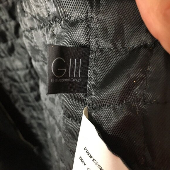 Kenneth Cole Jacket Mens Extra Large Gray Black Wool Blend Military Coat Lined - Picture 14 of 16